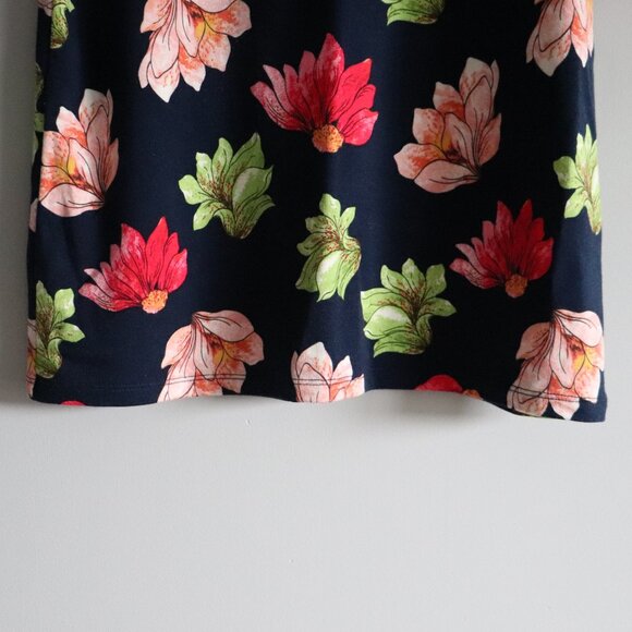 Ann Taylor Factory Bell Sleeve Floral Small T-Shirt Pullover Blouse Top - Picture 7 of 9